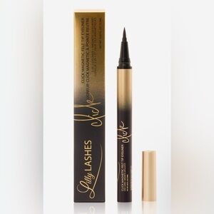 Lilly Lashes Click Magnetic Felt Tip Eyeliner Ultra Black Noir Intense New